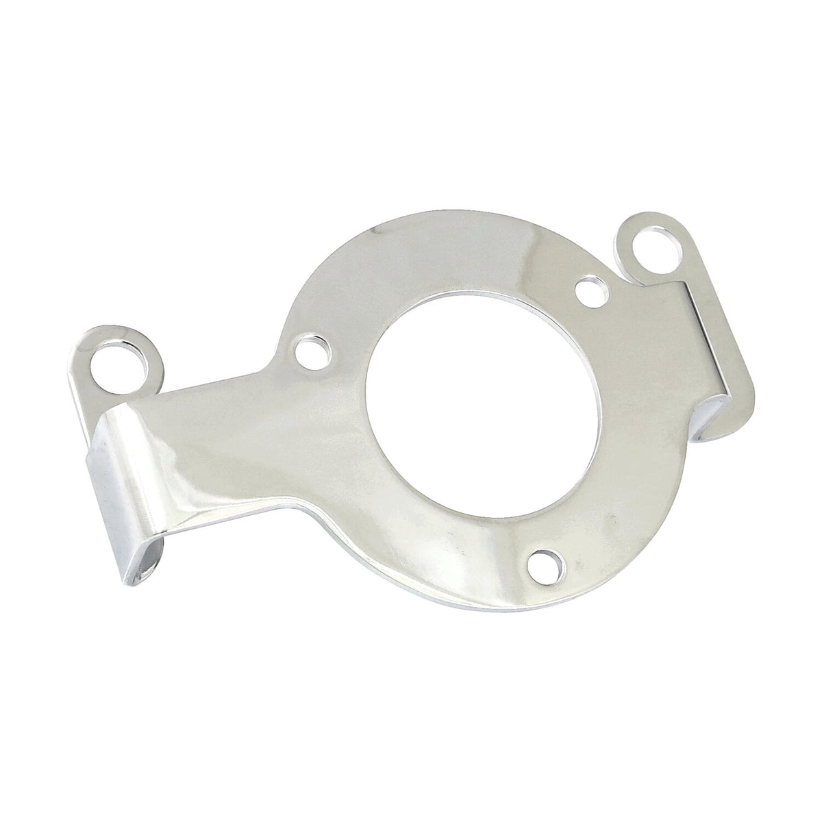 Air cleaner adapter bracket. Chrome