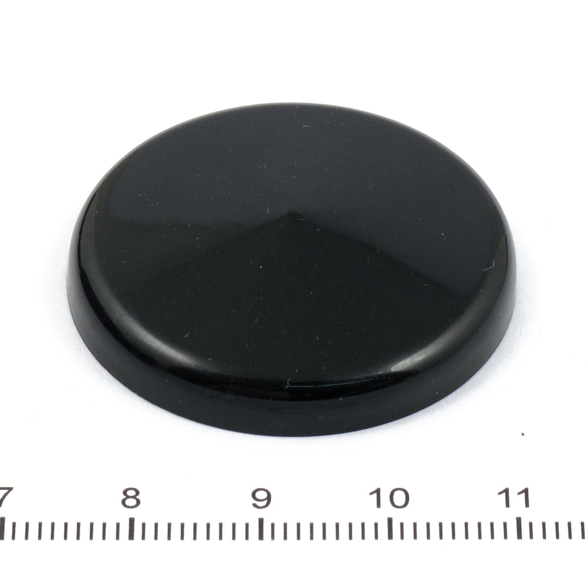 Black 1-7/16" (35mm) diameter emblem