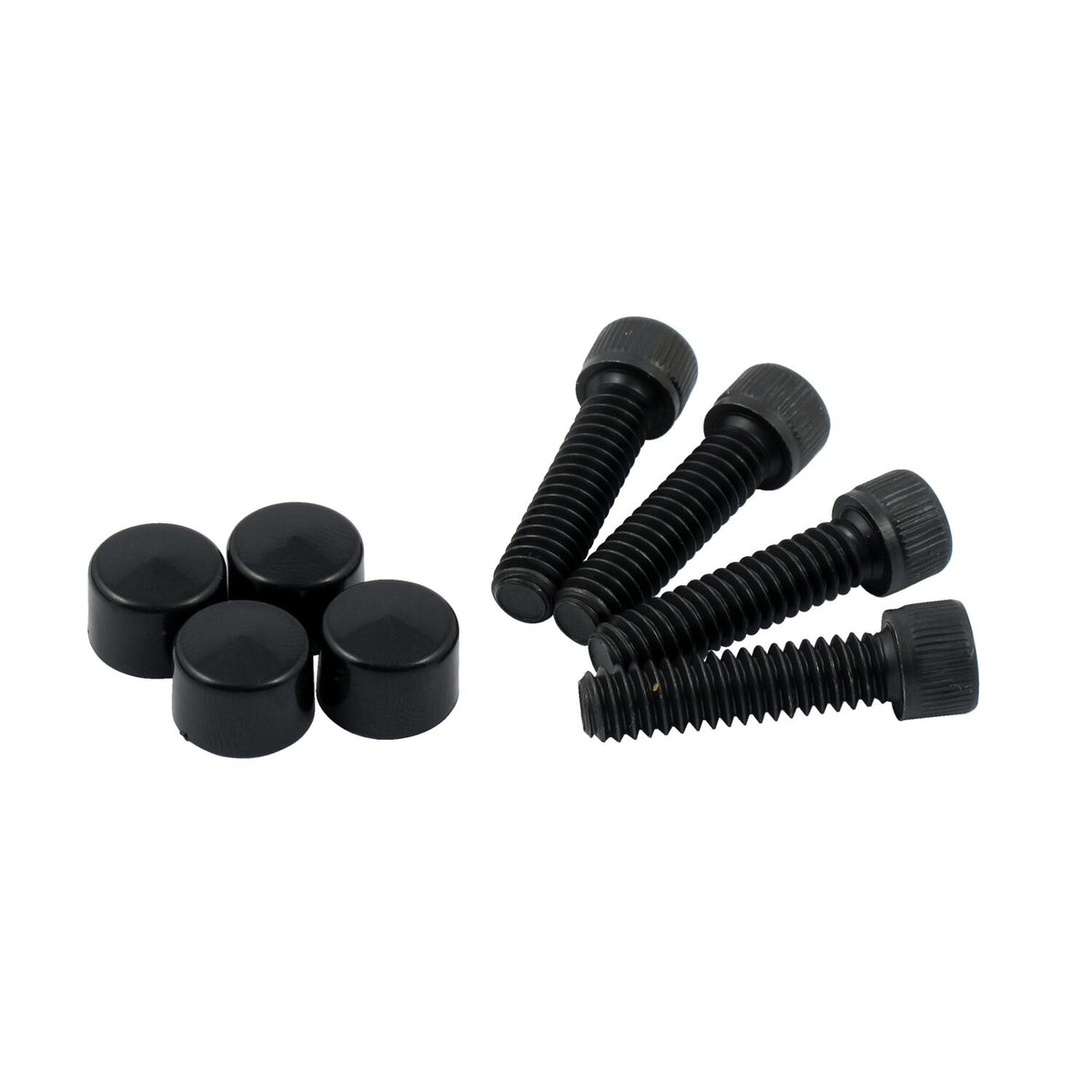 Smoothtopps, push-on cover & bolt kit. Black