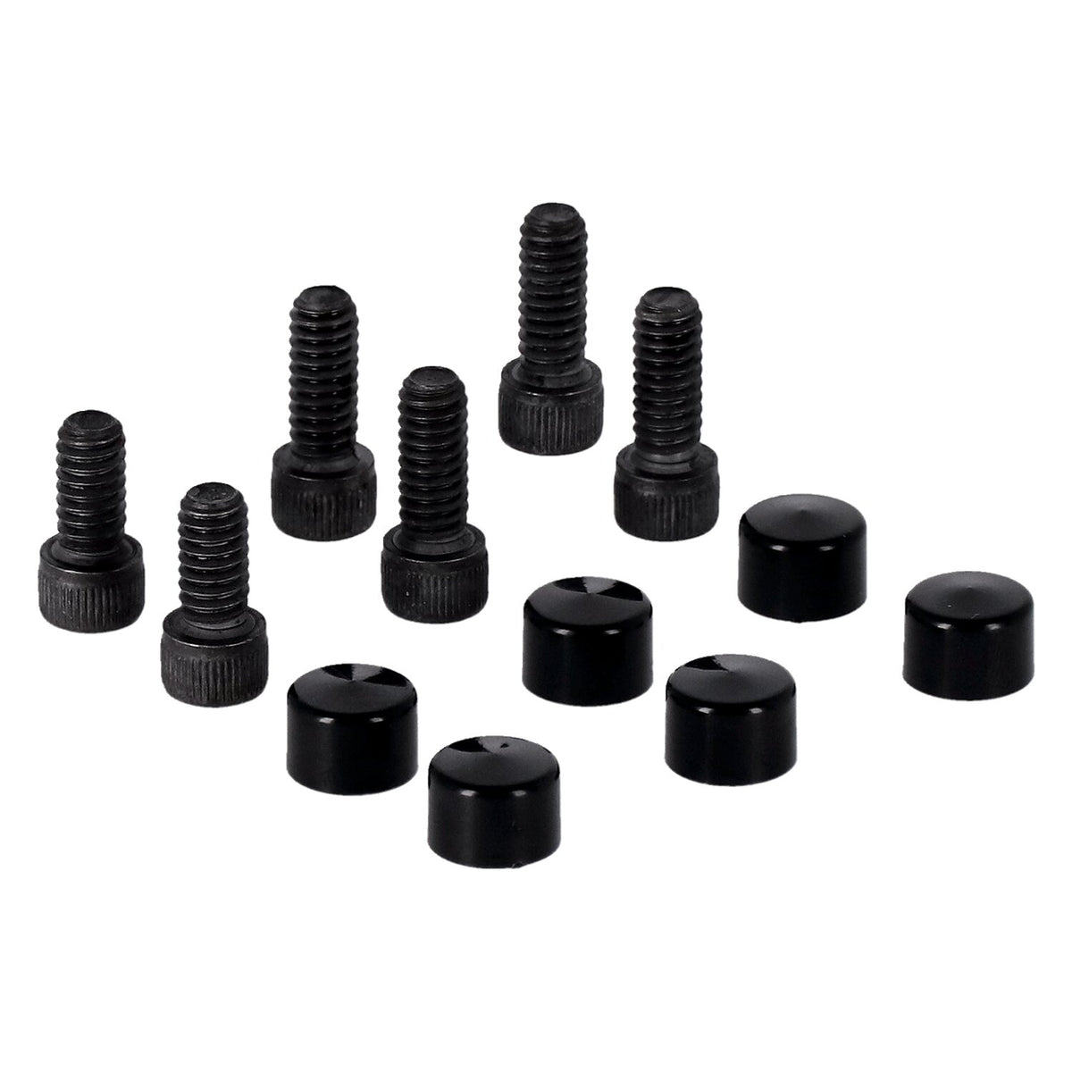 Smoothtopps, push-on bolt & cover kit. Black