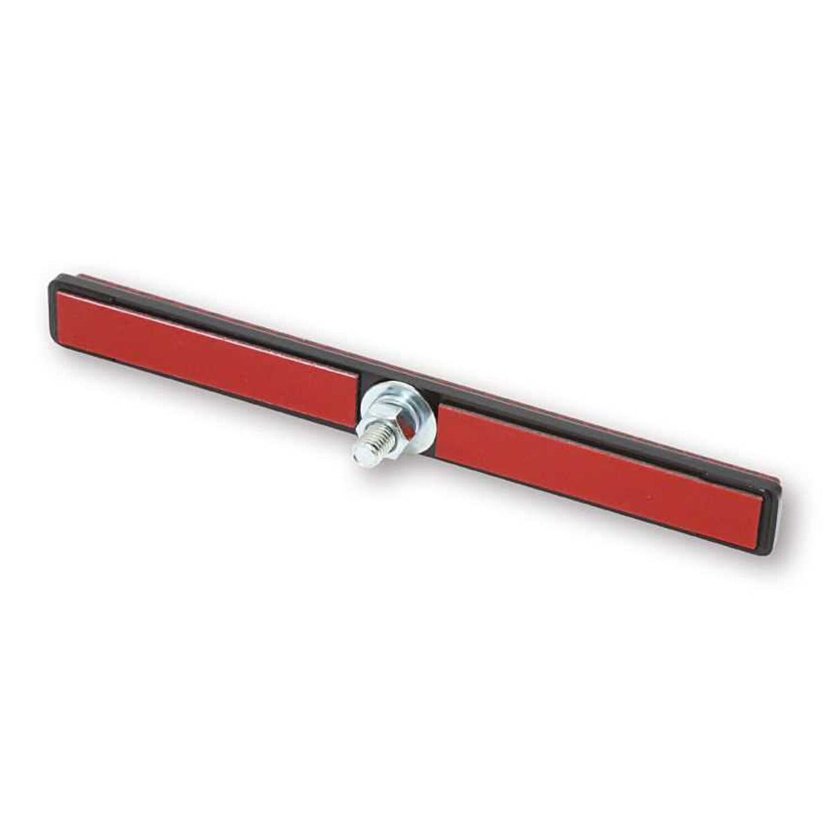 Universal B-Seen reflector. Rectangular. 129x23mm. Red