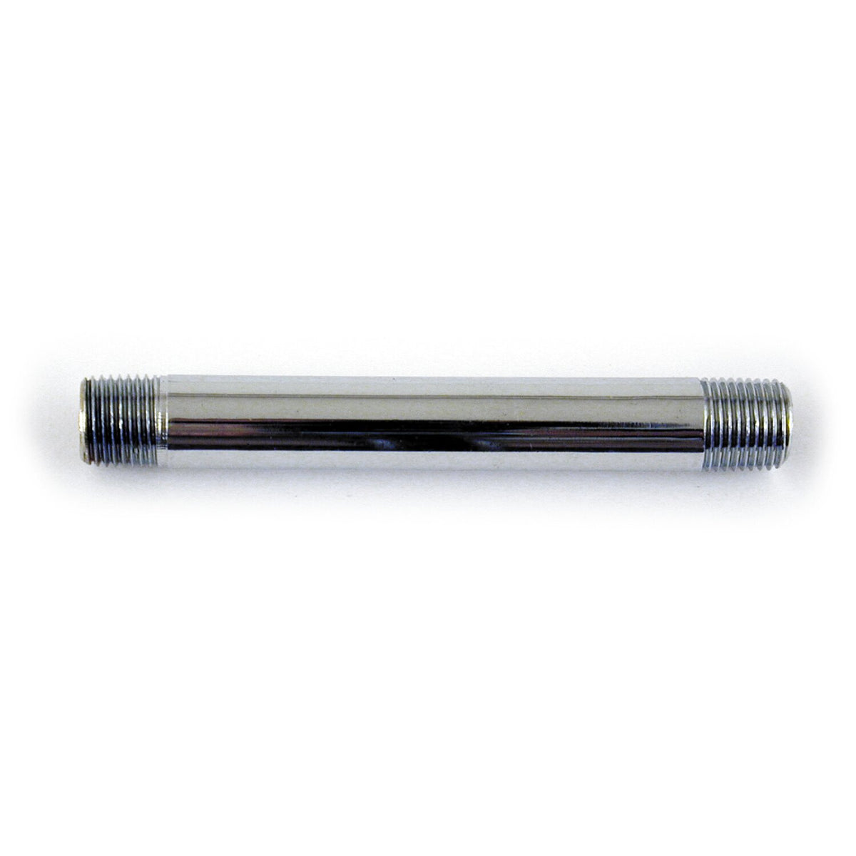 Oil gauge fitting, 3" extension pipe, 1/8" NPT . Chrome
