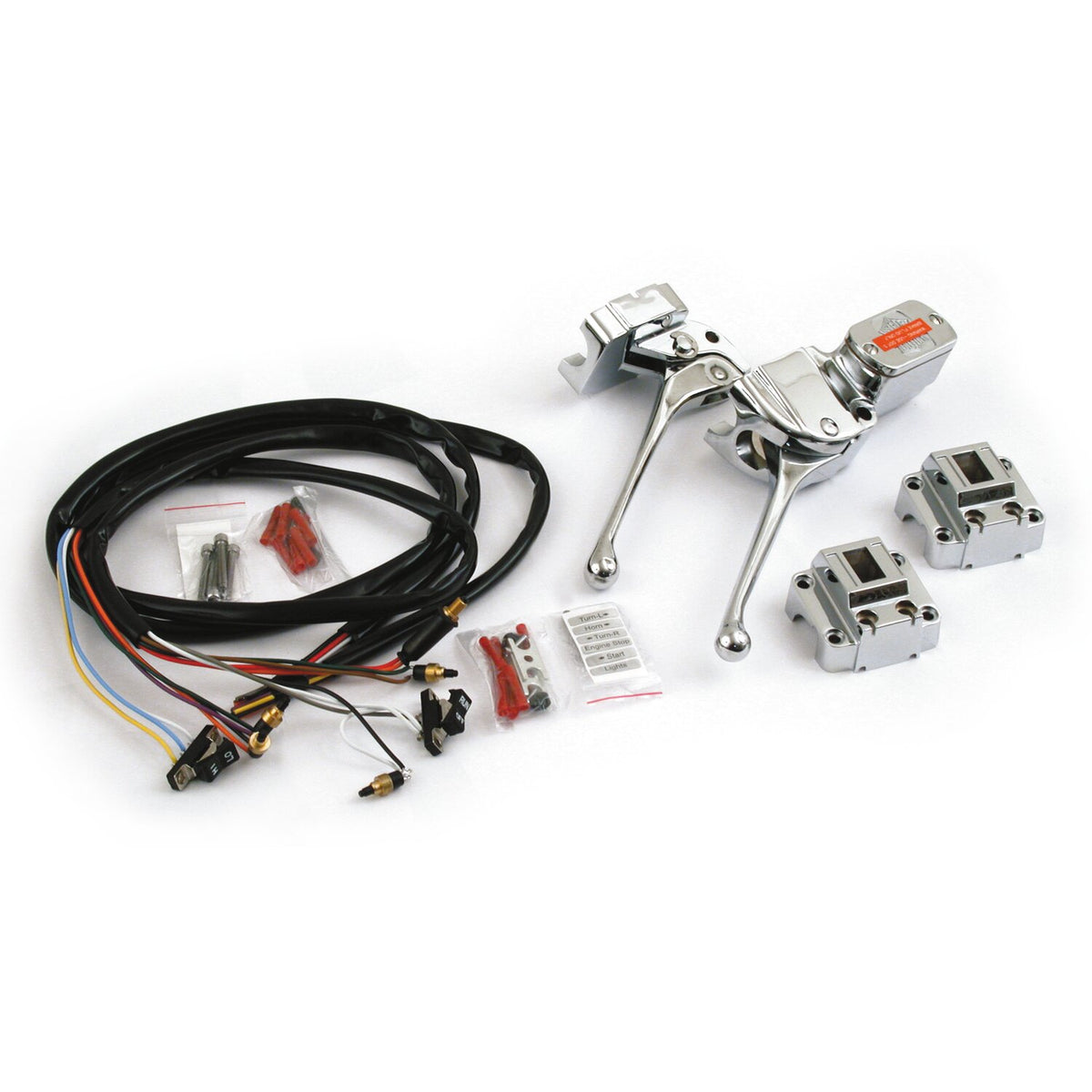 Chrome handlebar control kit