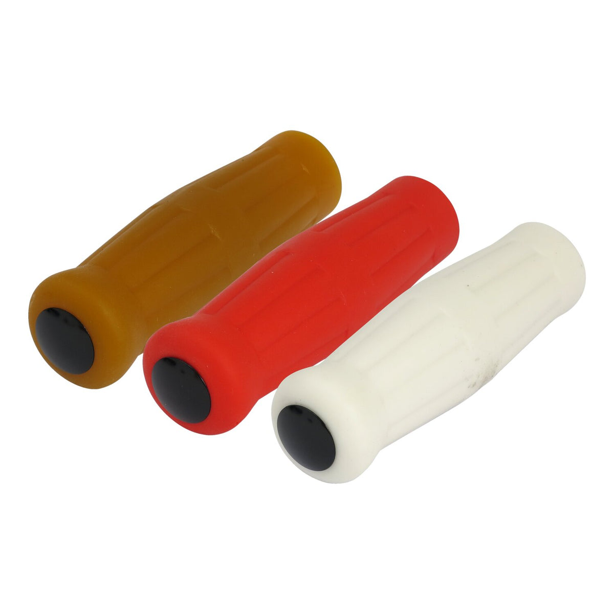 Handlebar grip end plug set. Black
