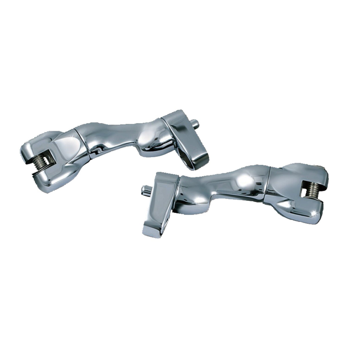 Kuryakyn, adjustable passenger peg mounts. Chrome