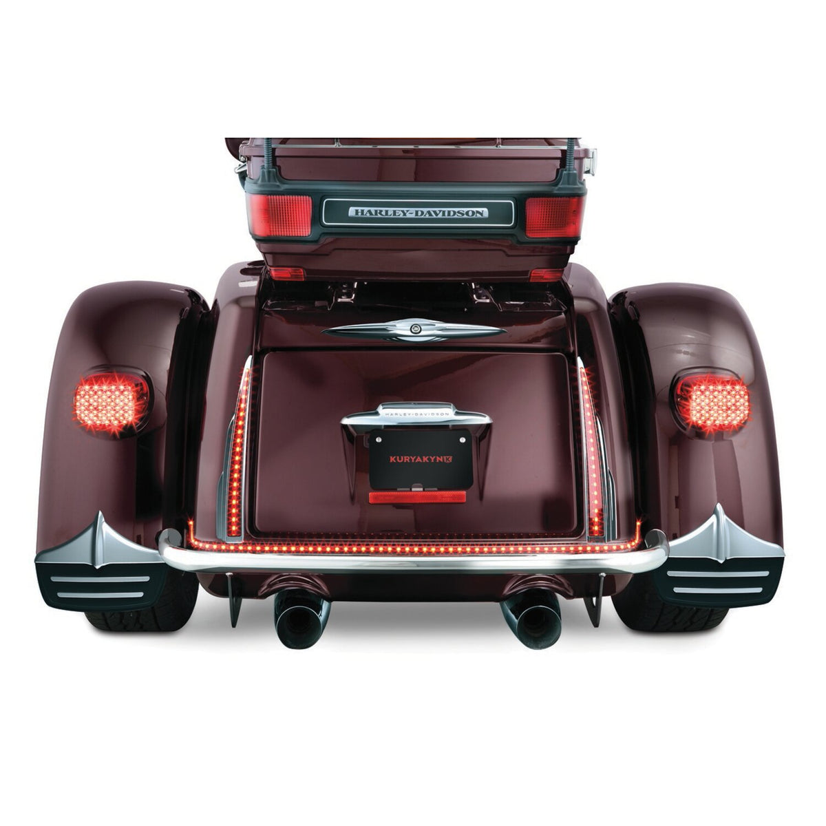 Kuryakyn, Trike mud flaps. Chrome