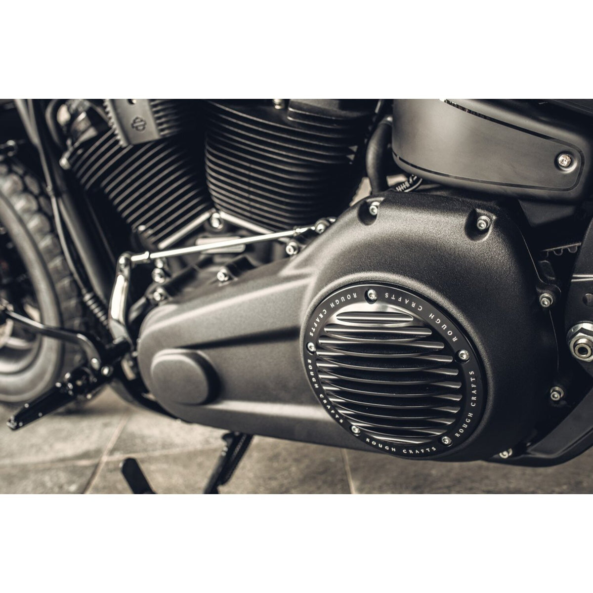 Rough Crafts, finned derby cover. Black