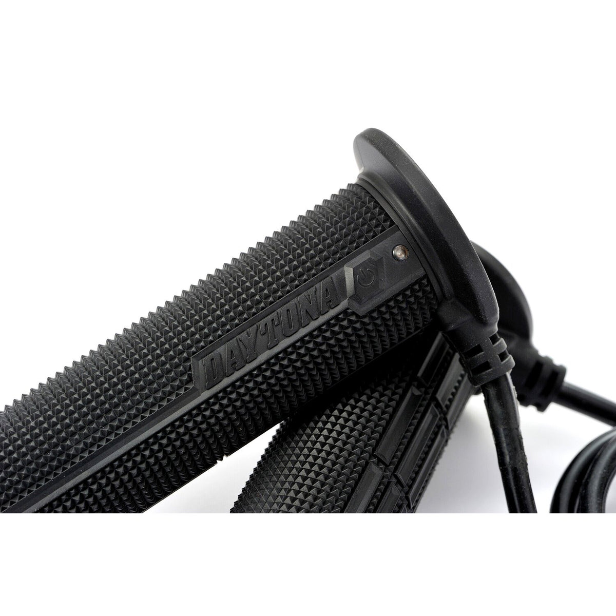 Daytona, heated grips, for 7/8" (22mm) handlebars. Black