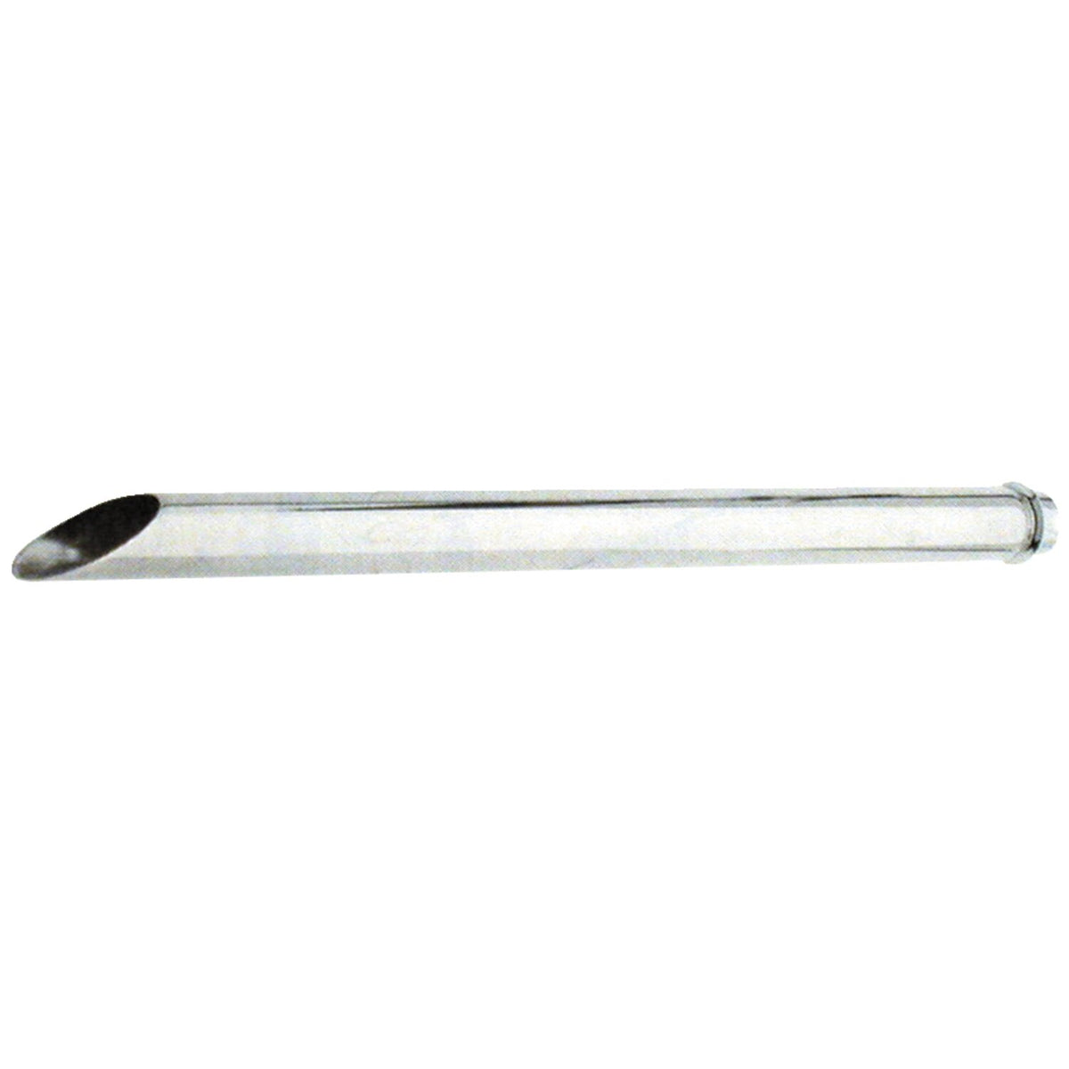 Paughco, Tailpipe extension. 31" Slash cut. Chrome