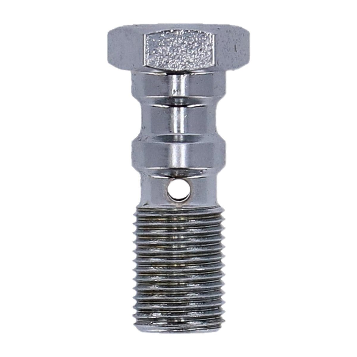 Goodridge, 7/16-24 double banjo bolt. Chrome
