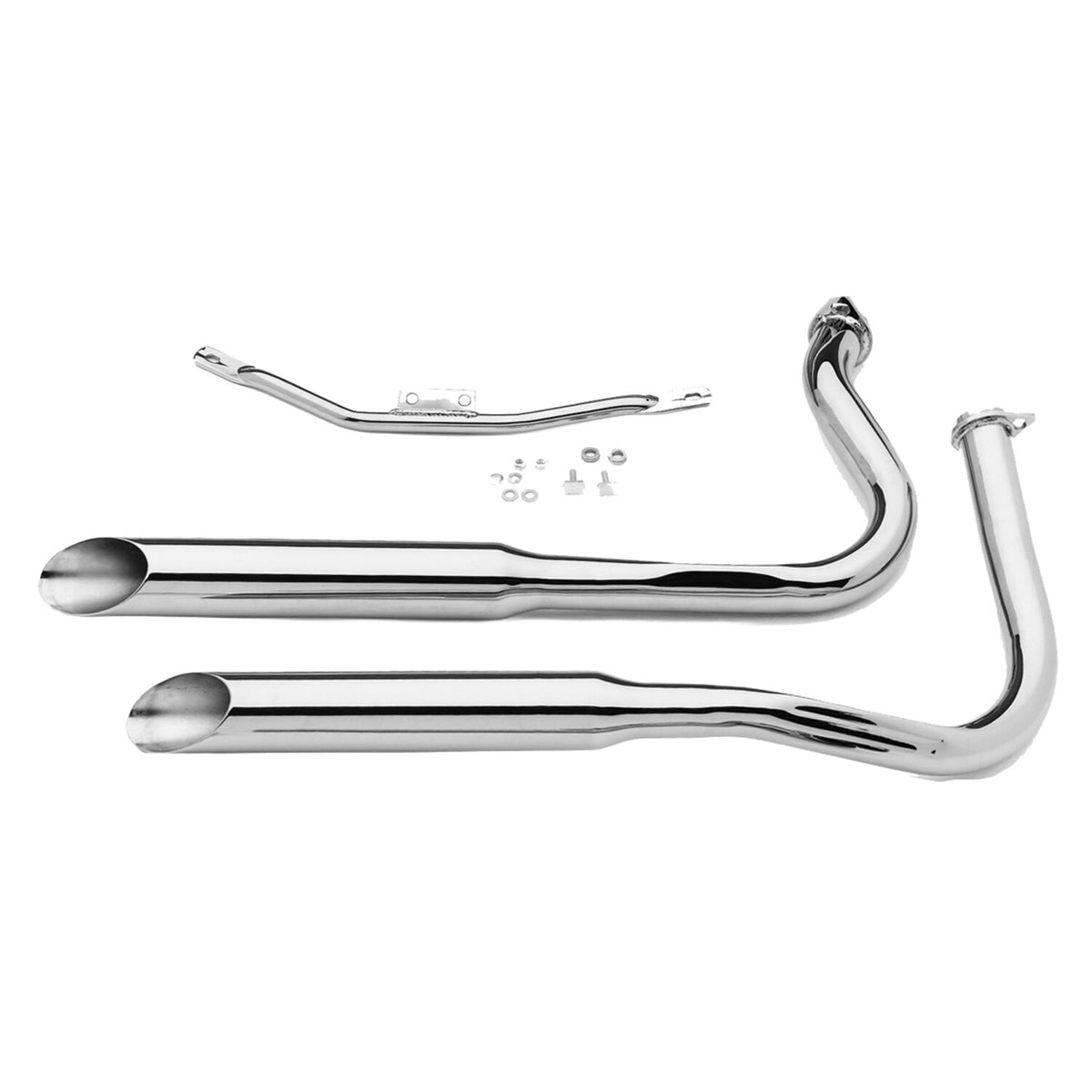 Paughco, Slash cut exhaust (38"). Chrome