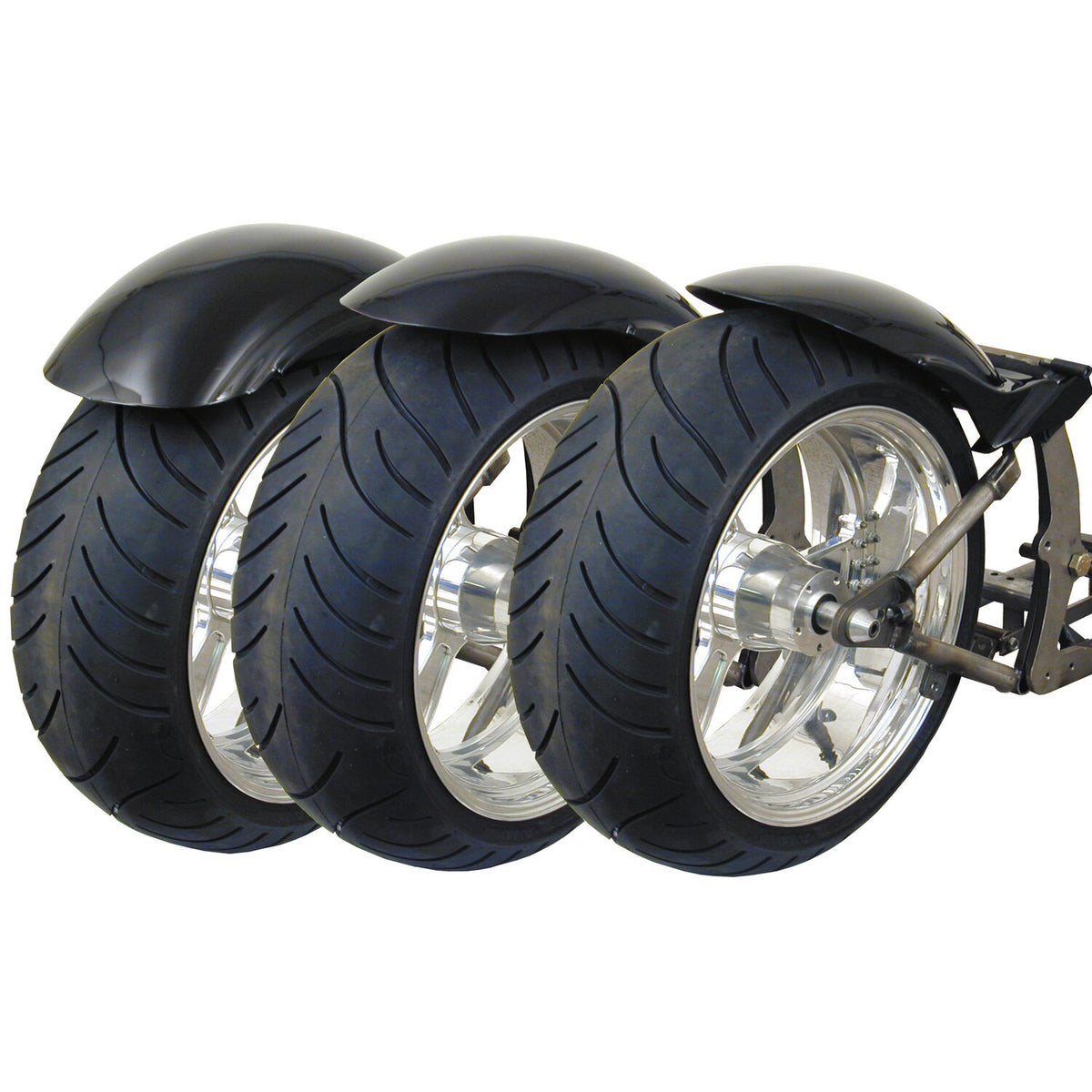 BK, Stiletto rear fender. Long. 205mm wide. 14"-18"
