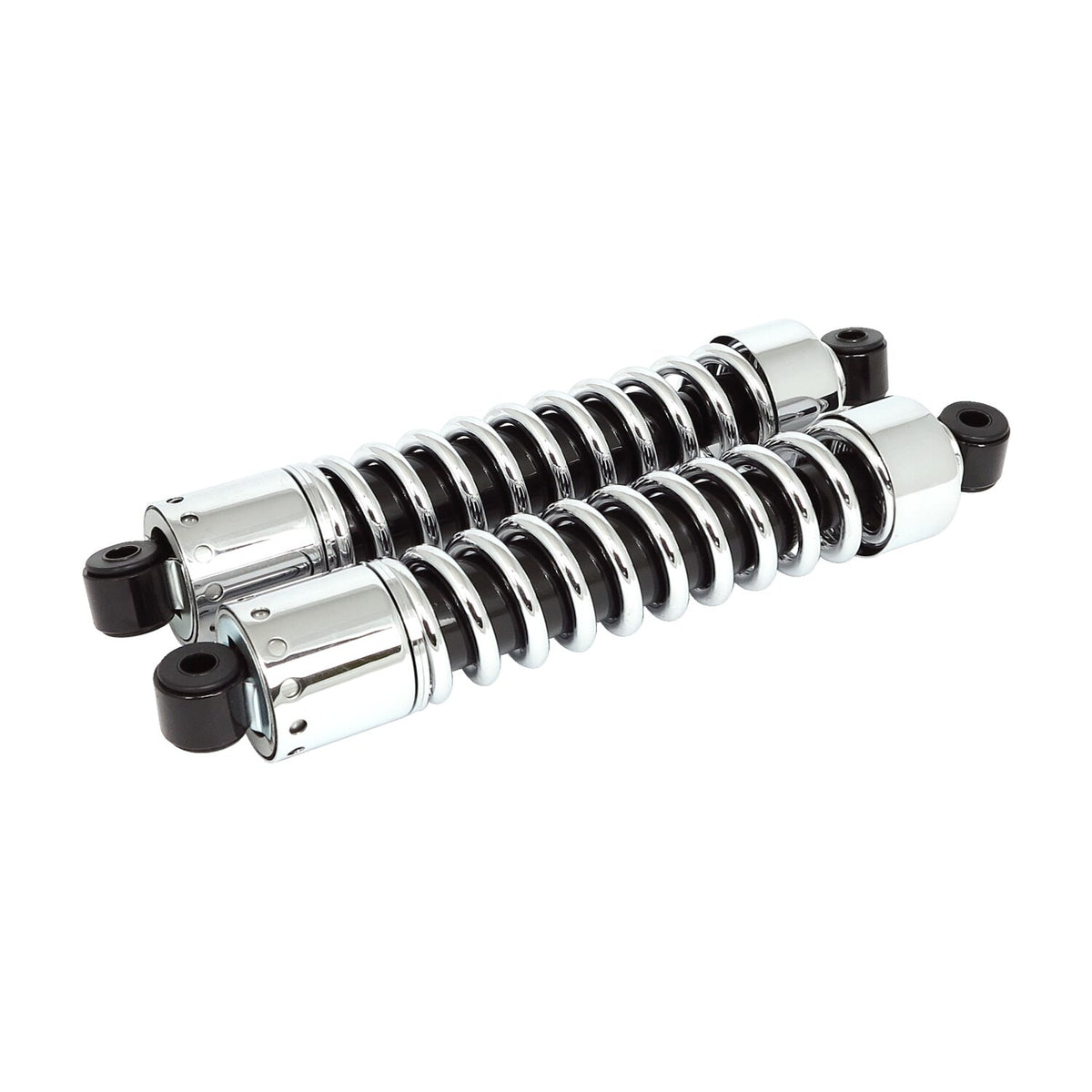 Shock absorbers 14-1/2", without cover. Chrome