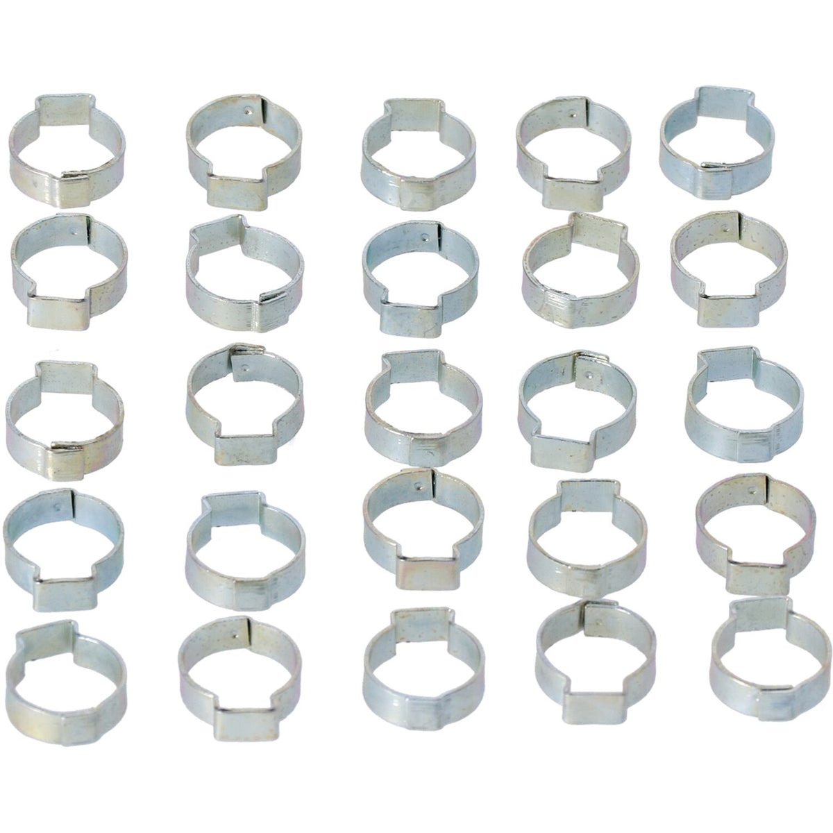 Crimp hose clamp, 11/16 (17.53mm) ID. Zinc