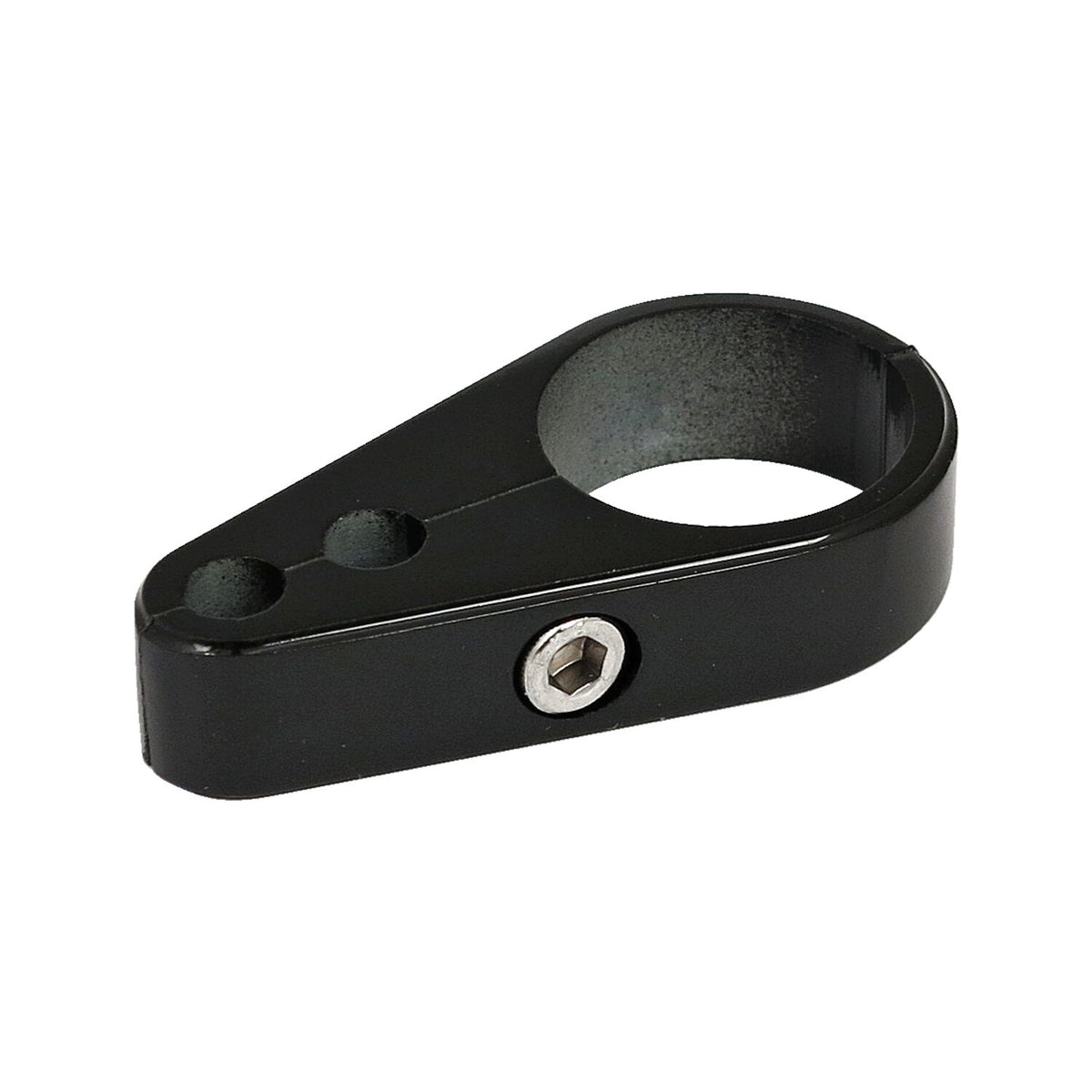 2-piece frame cable clamp. Throttle/Idle. Black