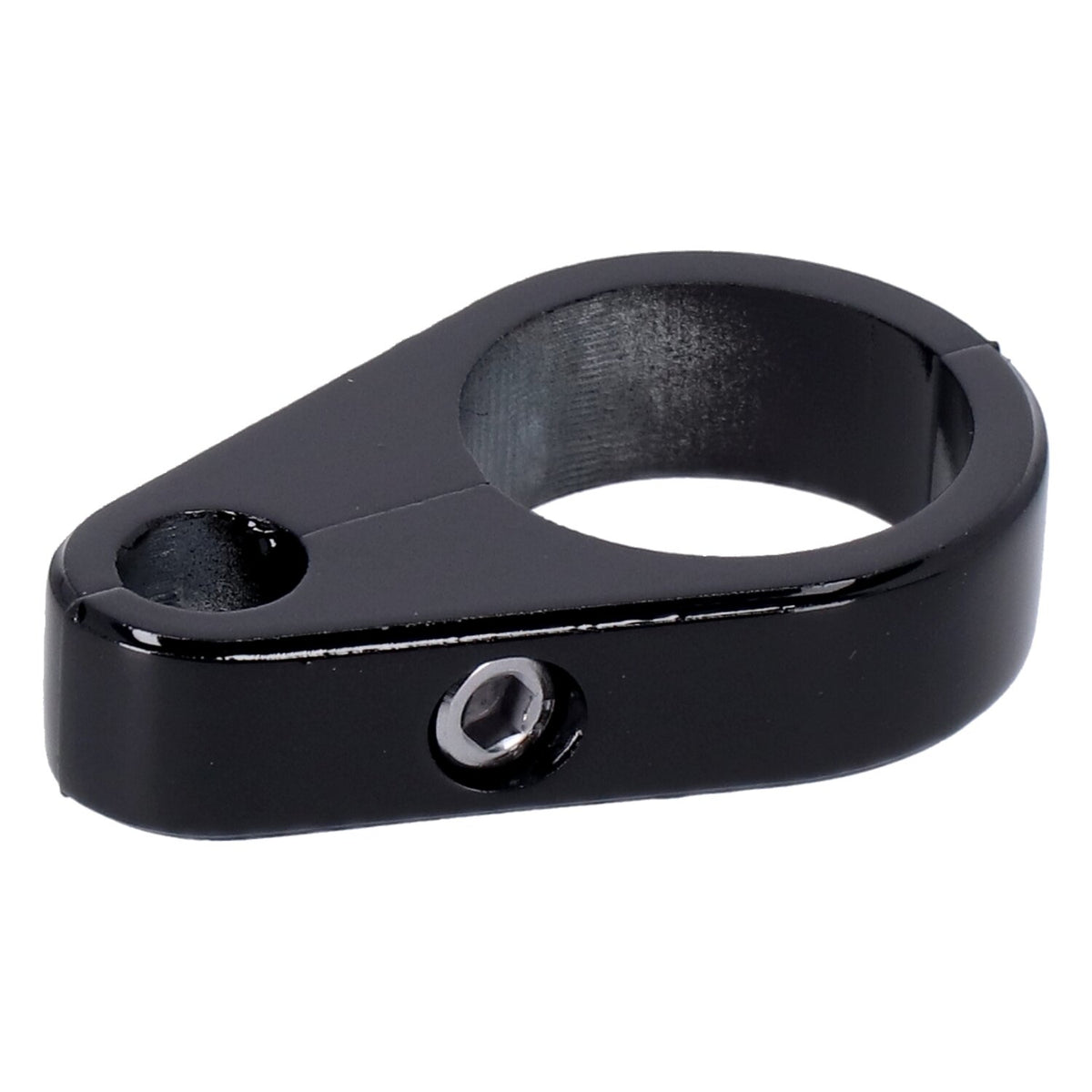 2-piece frame cable clamp. Clutch. Black