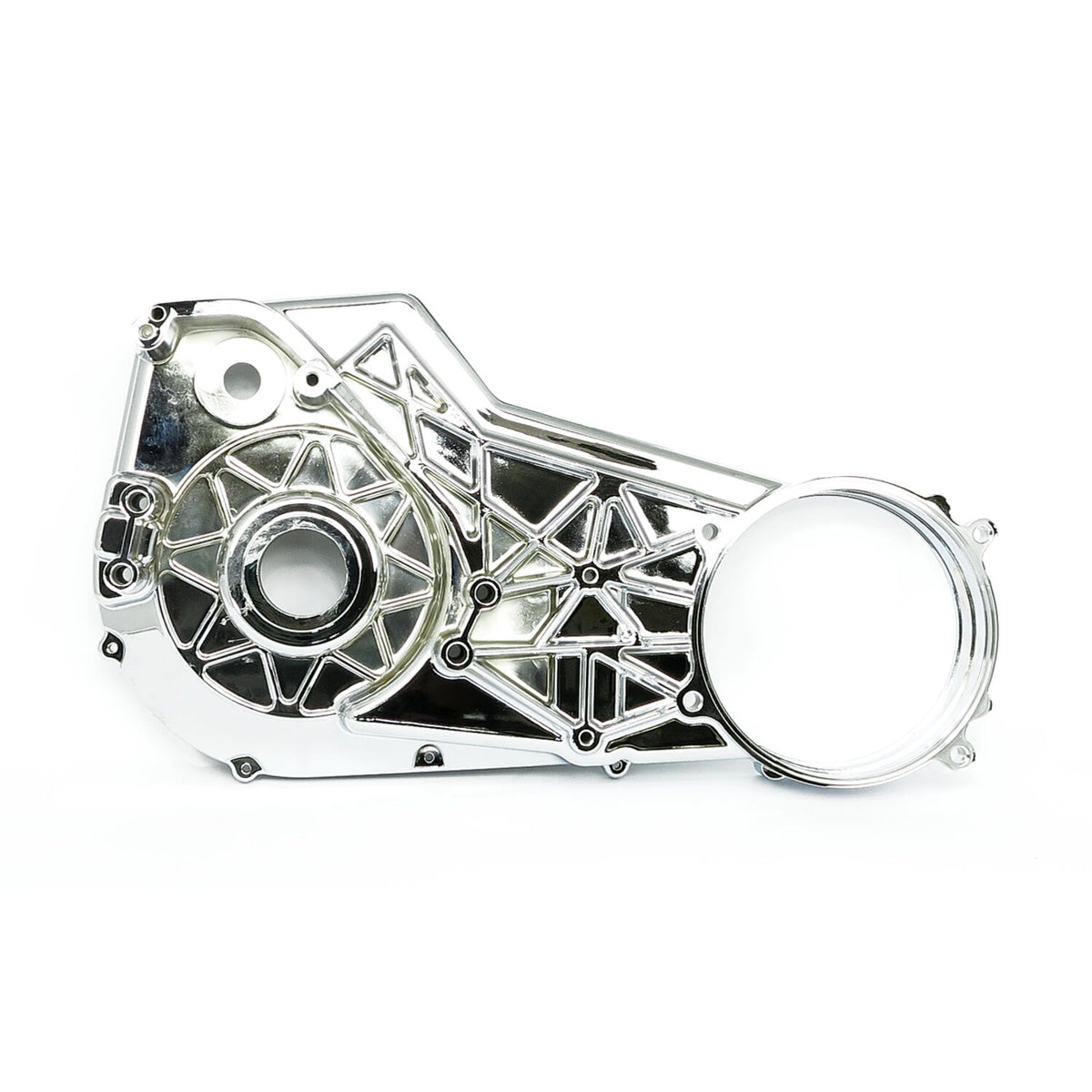 Inner primary cover. Chrome