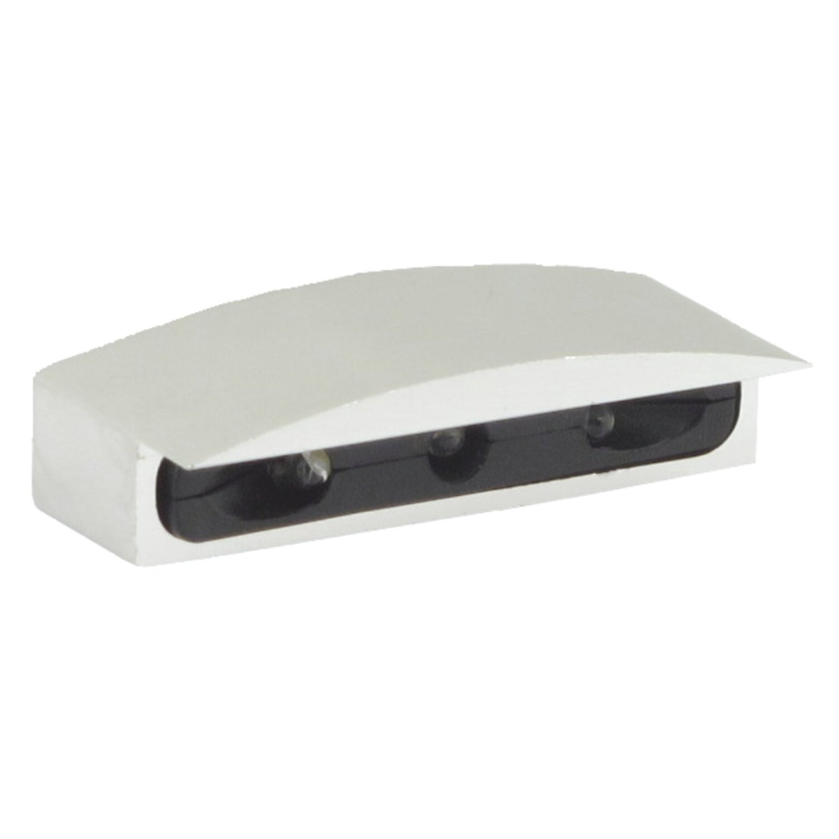 Micro LED license plate light, silver housing