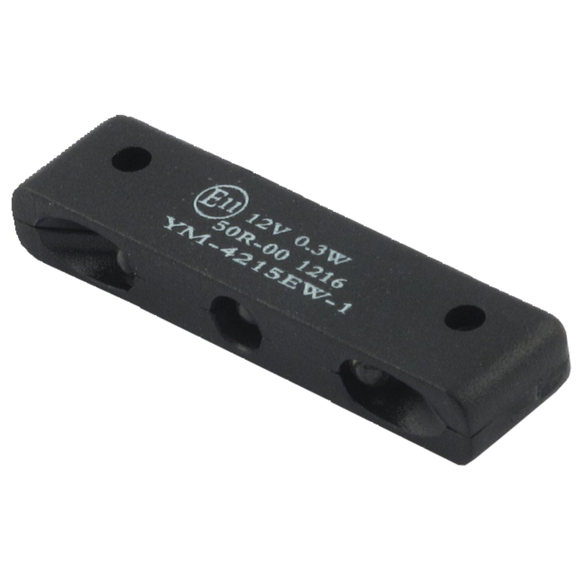 Micro LED license plate light, black