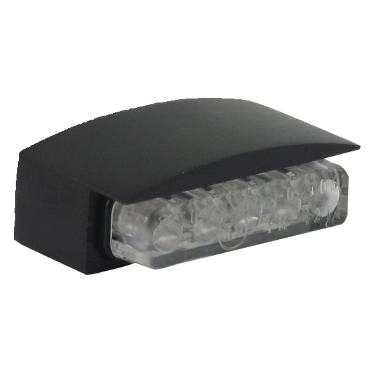 Mini LED license plate light, black housing