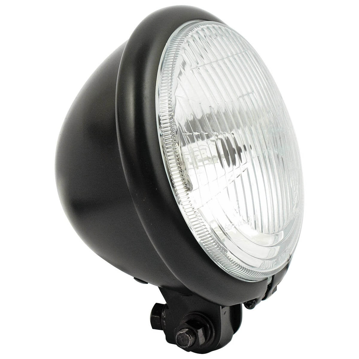 Bates style 5-3/4" headlamp. bottom mount. Black