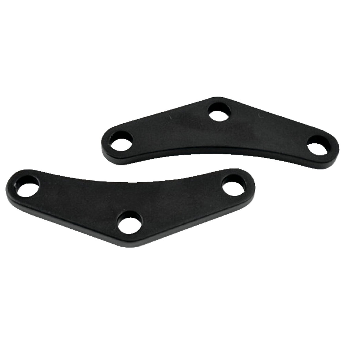 XL Sportster turn signal mount brackets. Front. Black