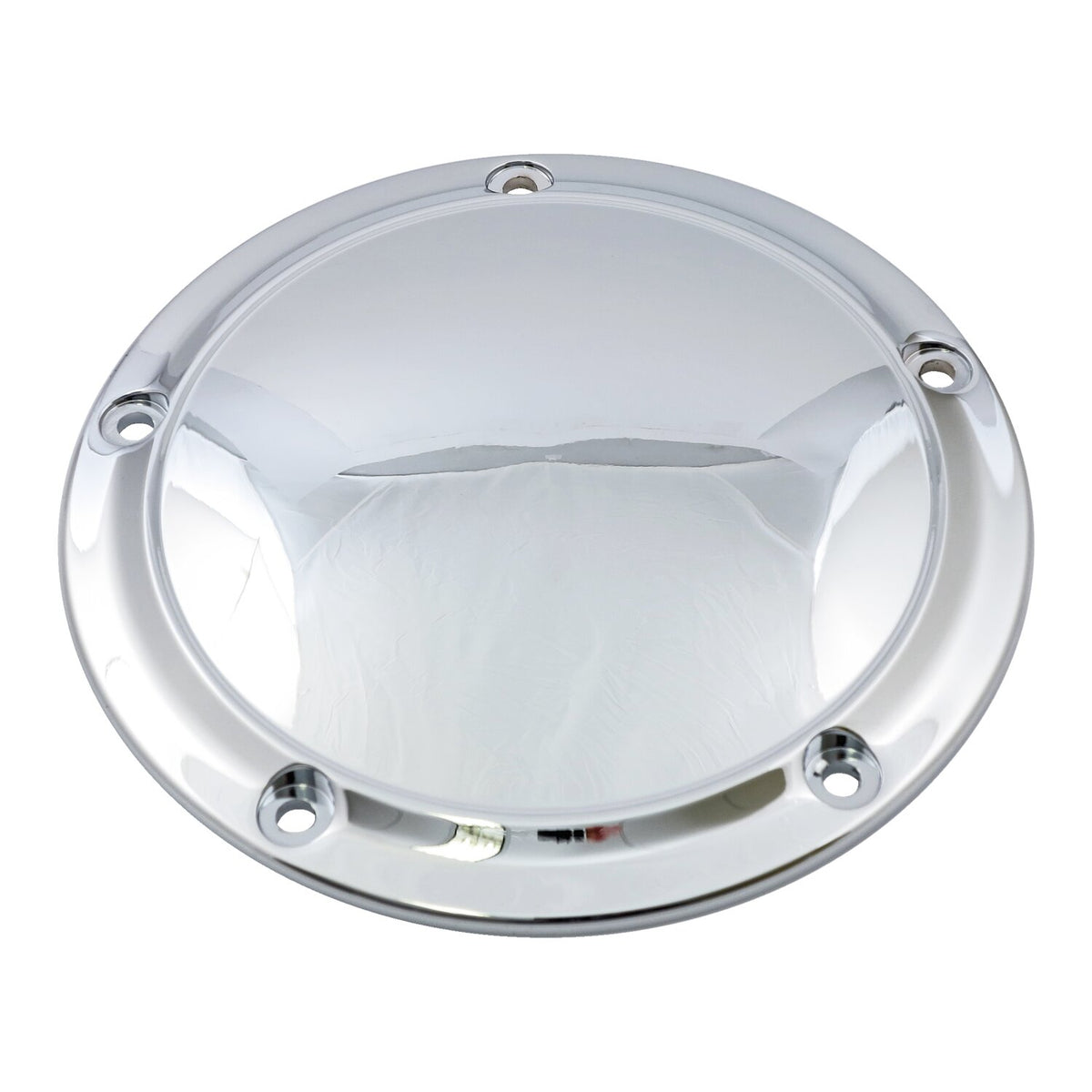 Derby cover, stepped. Chrome