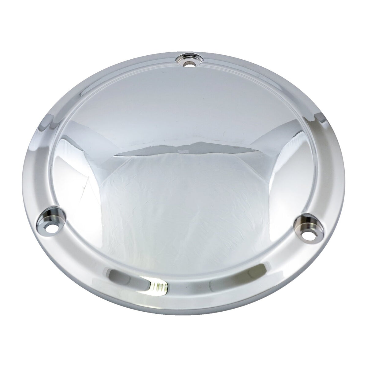 Derby cover, stepped. Chrome