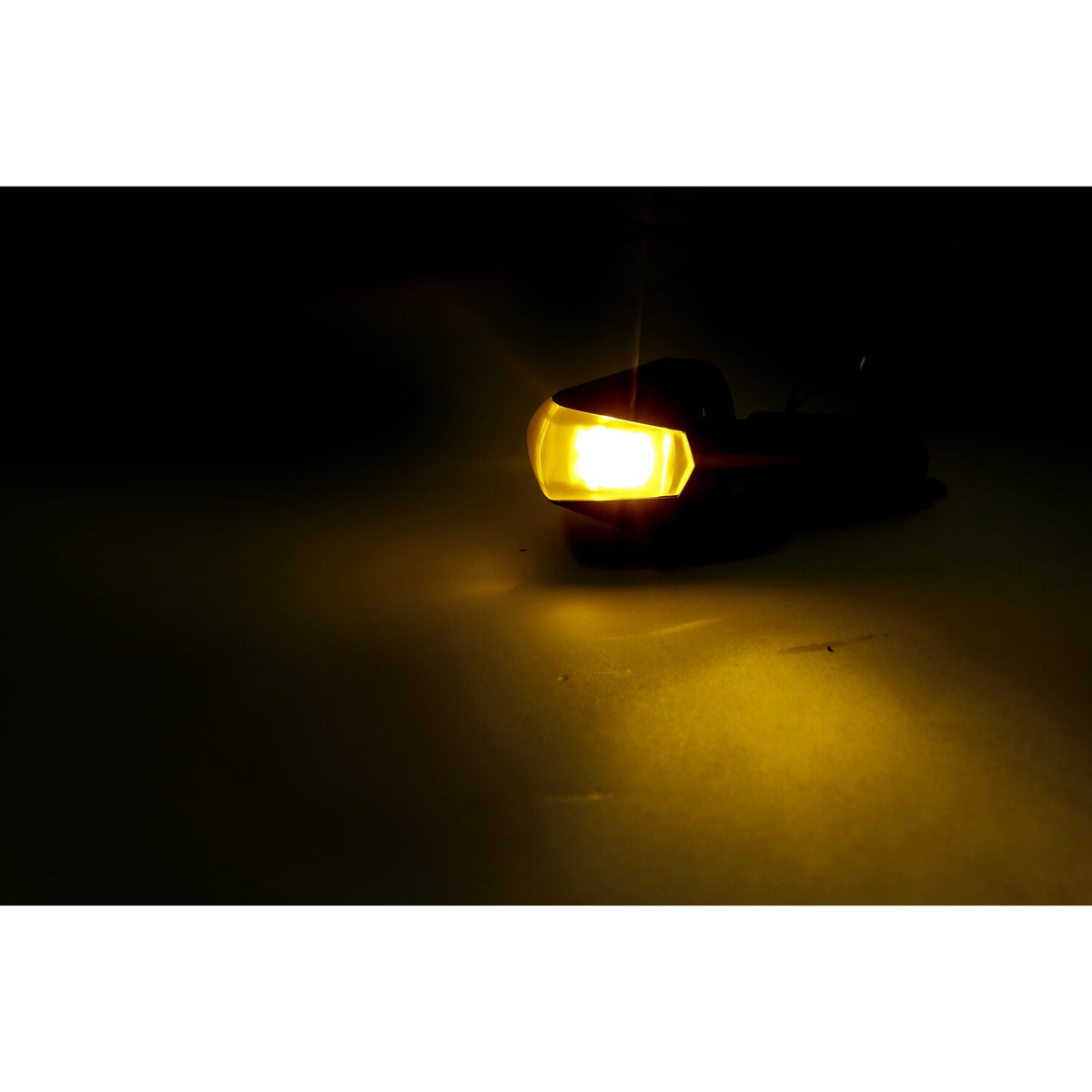 Jewel, in-bar LED turn signal. Clear lens