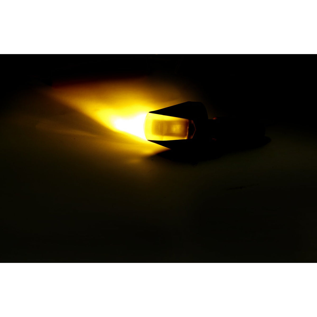 Jewel, in-bar LED turn signal. Clear lens