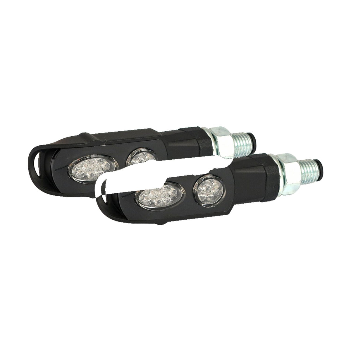 Cluster, LED turn signals. Black. Clear lens