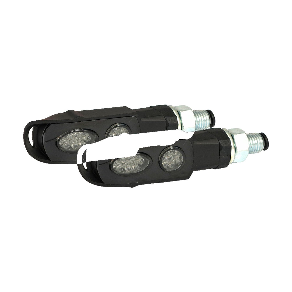Cluster, LED turn signals. Black. Smoke lens
