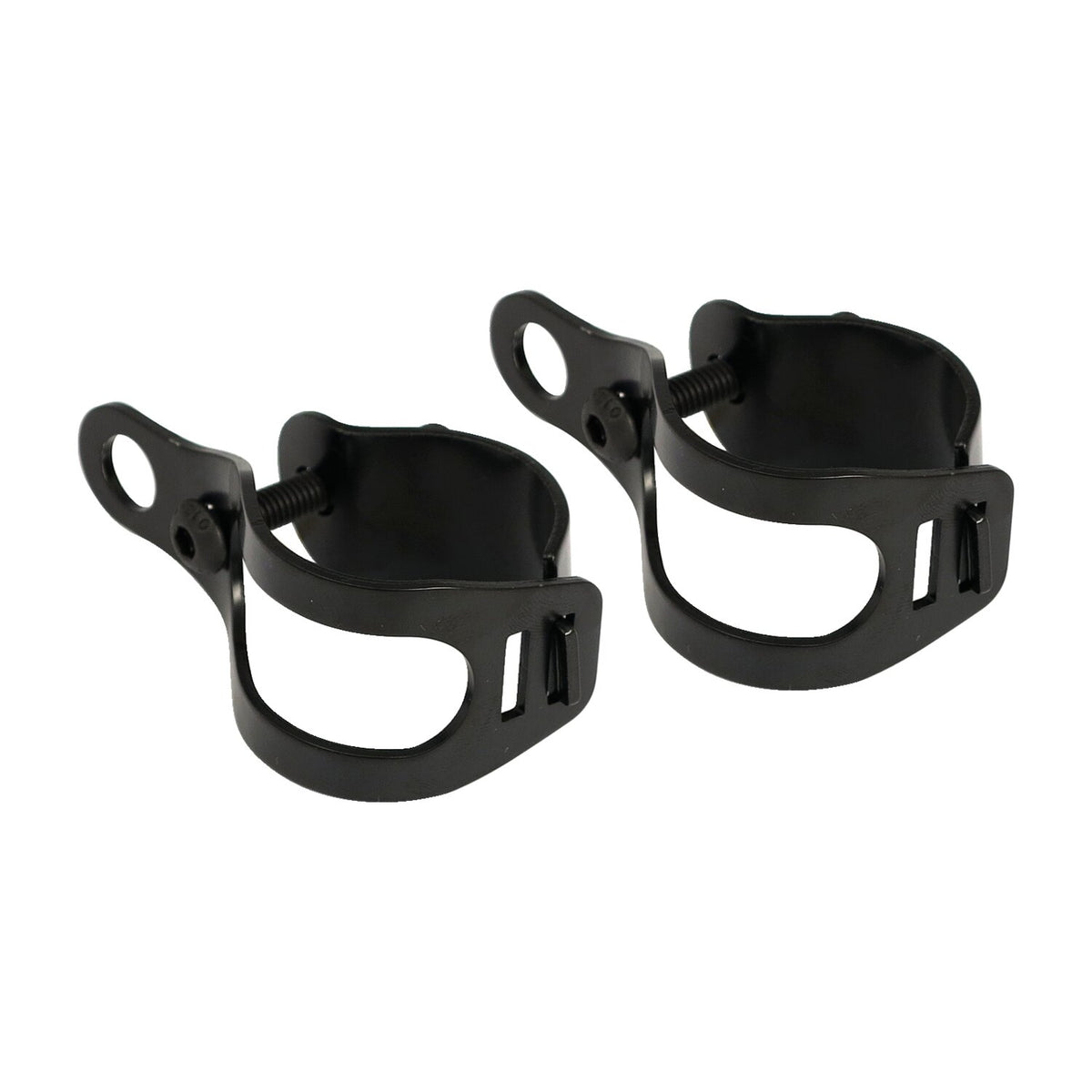 Roper, turn signal fork mount kit. 30-45mm. Black