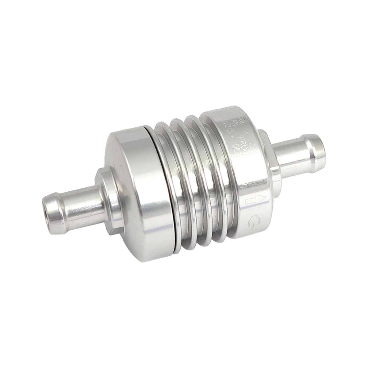 Golan mini fuel filter 5/16" (8 mm). Clear anodized
