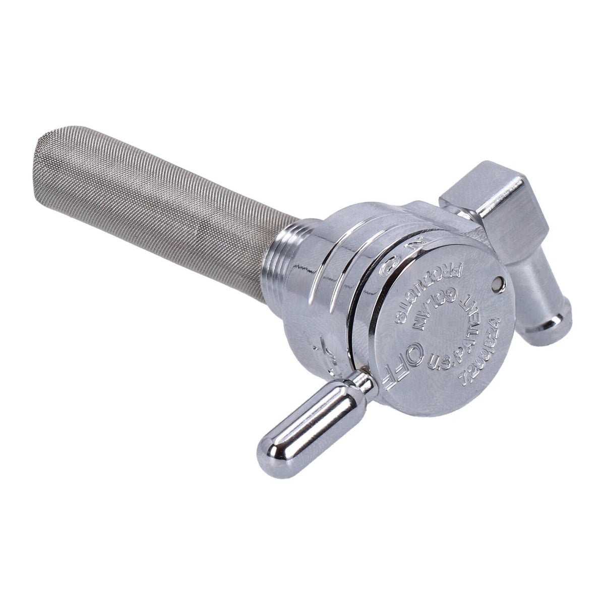 Golan, click-slick petock 3/8 NPT. Chrome