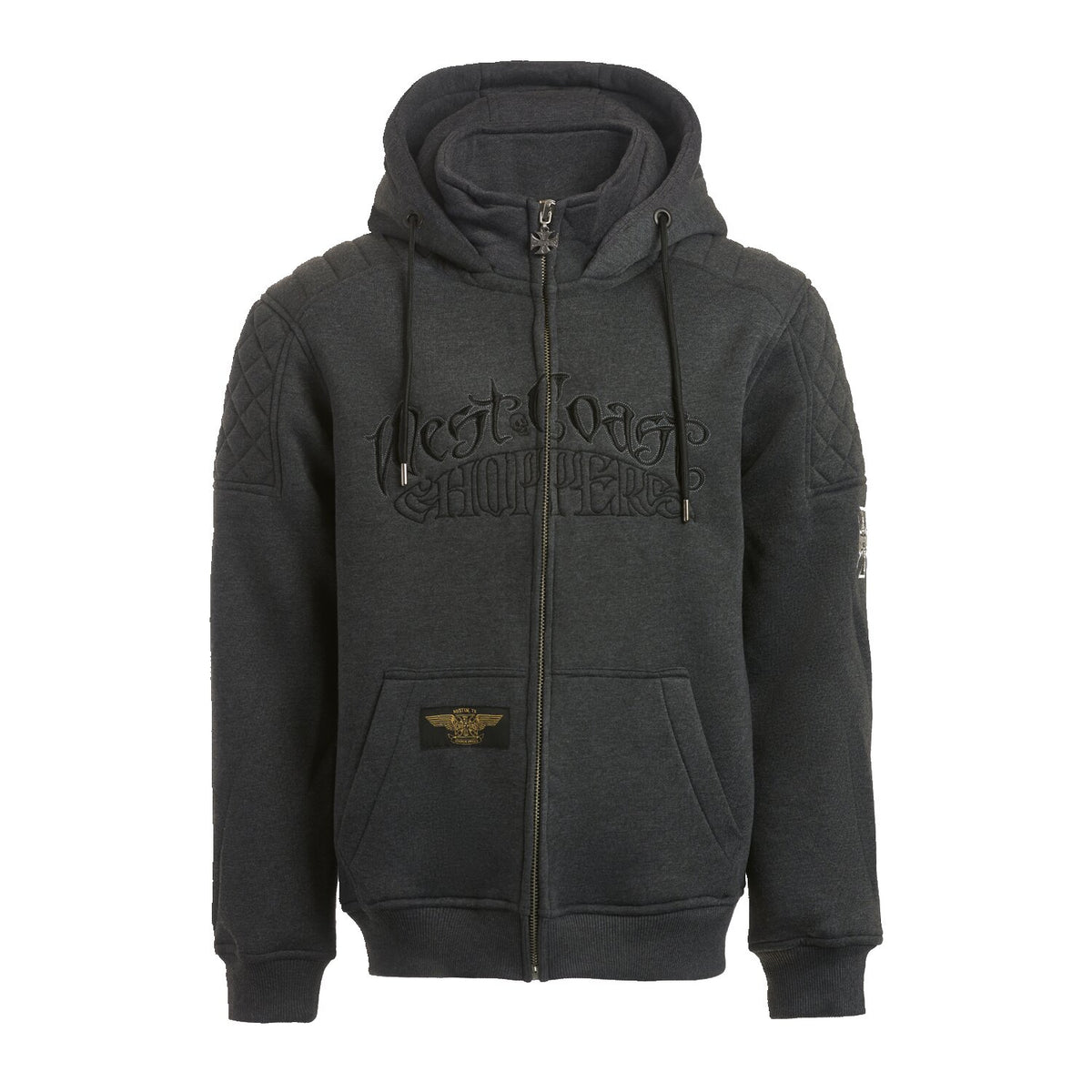 WCC Choppers Por Vida zip hoodie gray