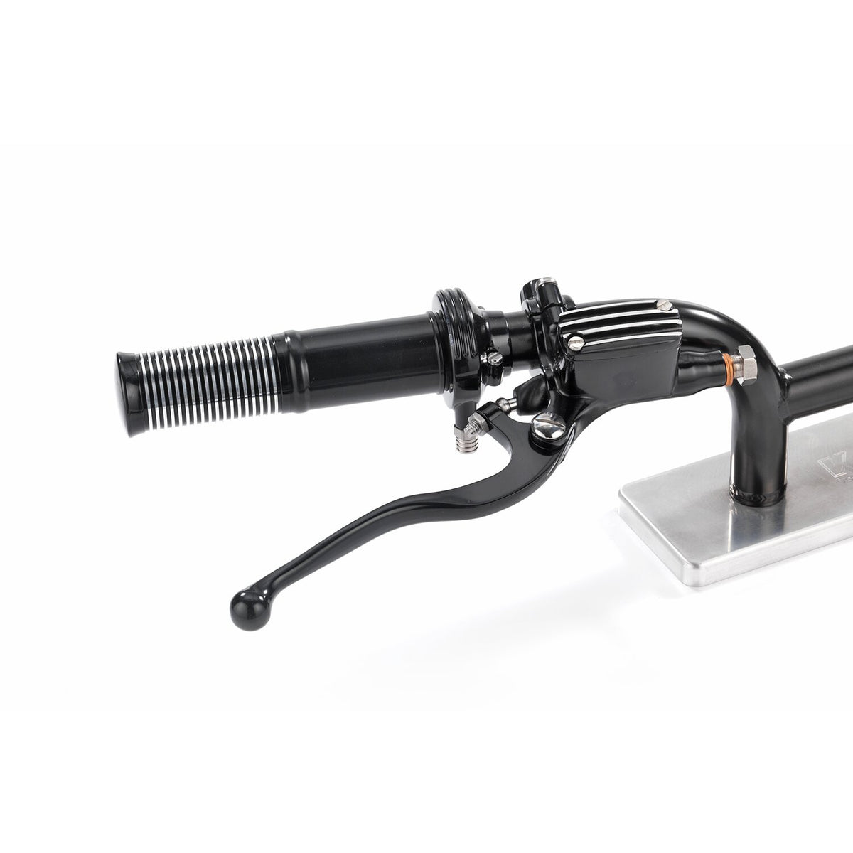 Kustom Tech, FL handlebar grip set. Black Contrast Cut