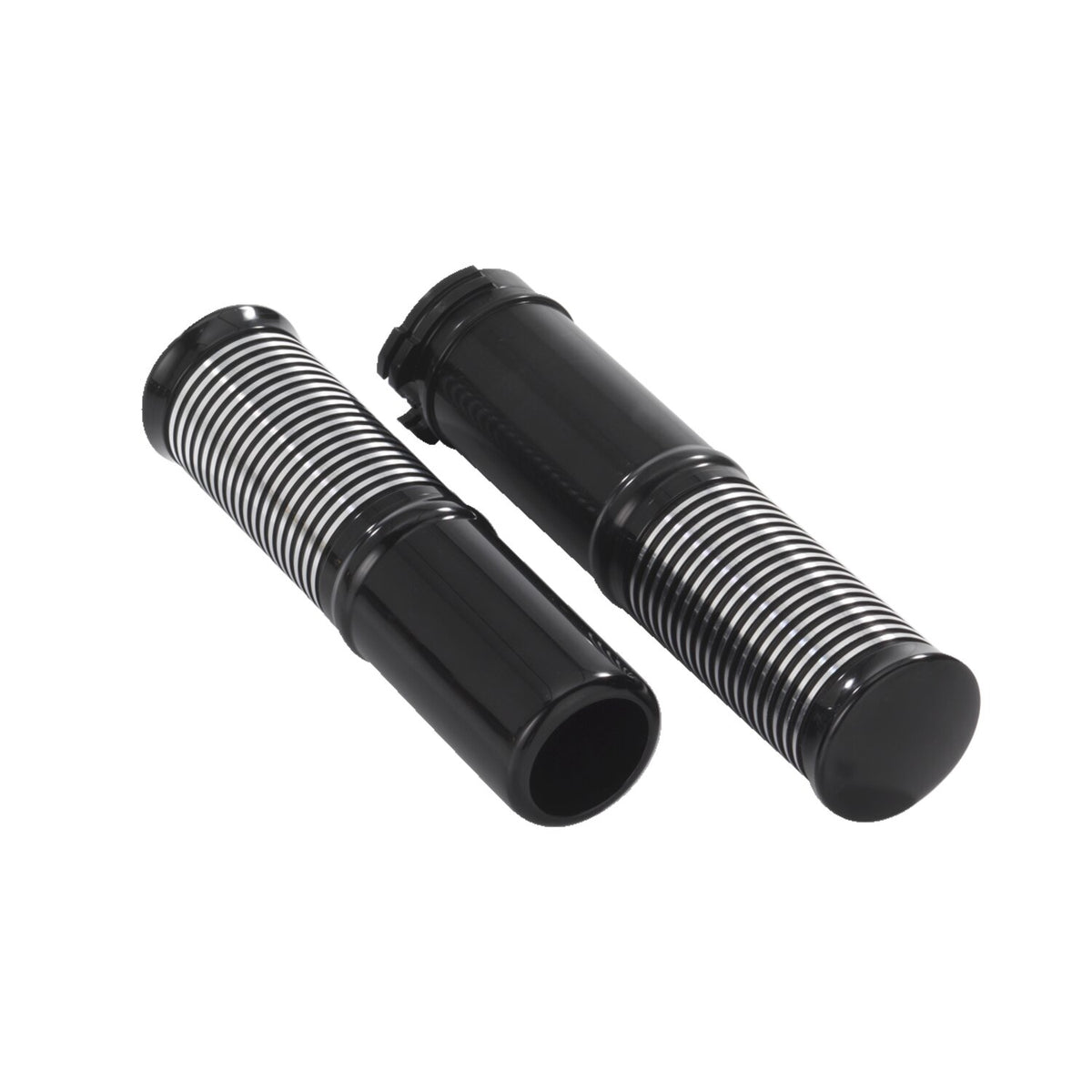 Kustom Tech, FL handlebar grip set. Black Contrast Cut