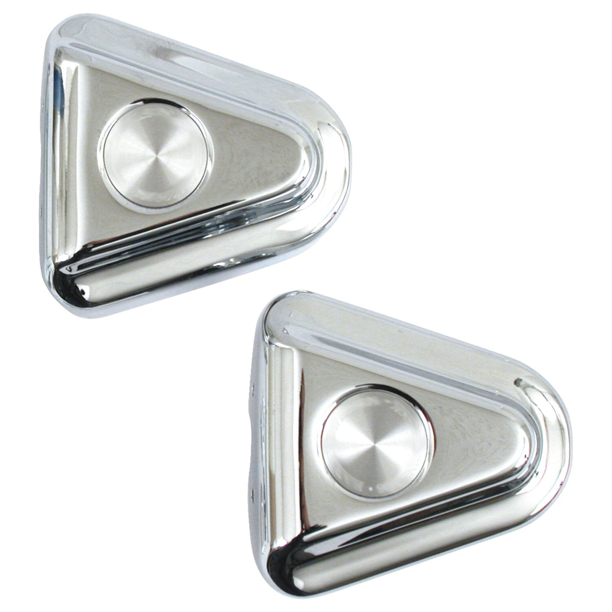 Swingarm axle covers. Chrome