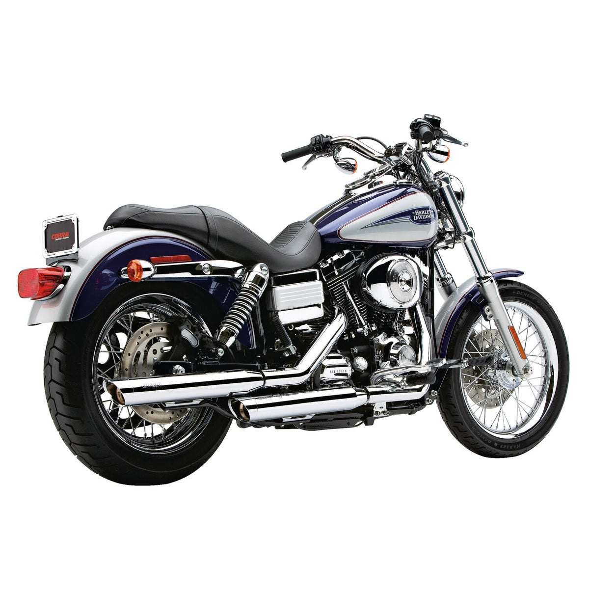 Cobra, 3" slip-on mufflers. Chrome