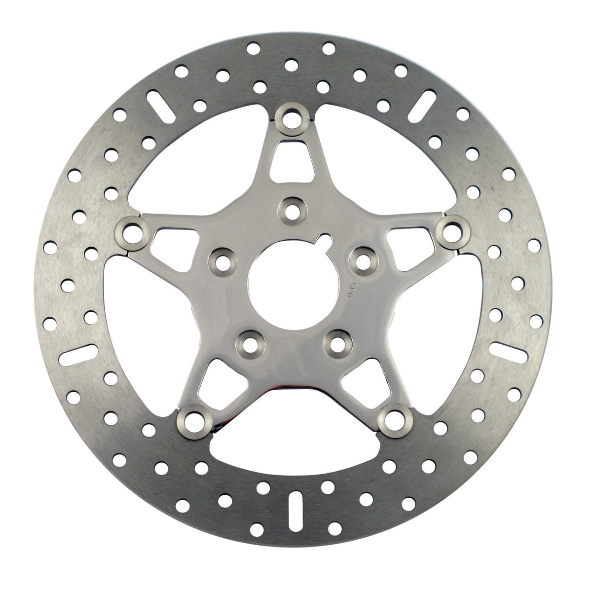 EBC, 5-Button stainless floating brake rotor. Front. Pol.