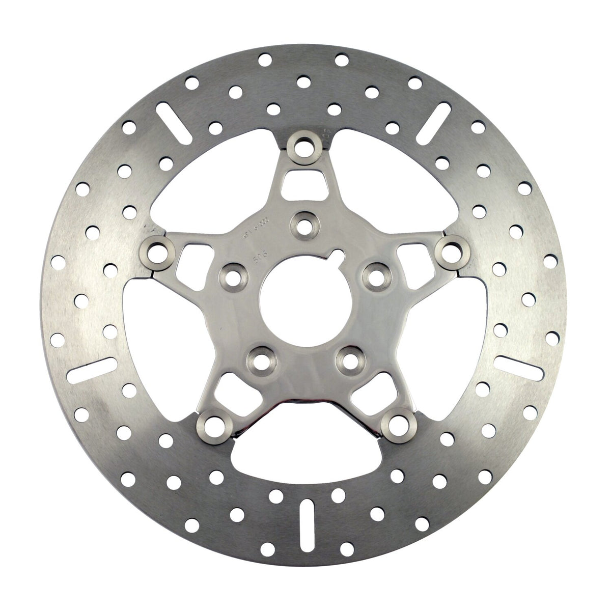 EBC, 5-Button stainless floating brake rotor. Front. Pol.
