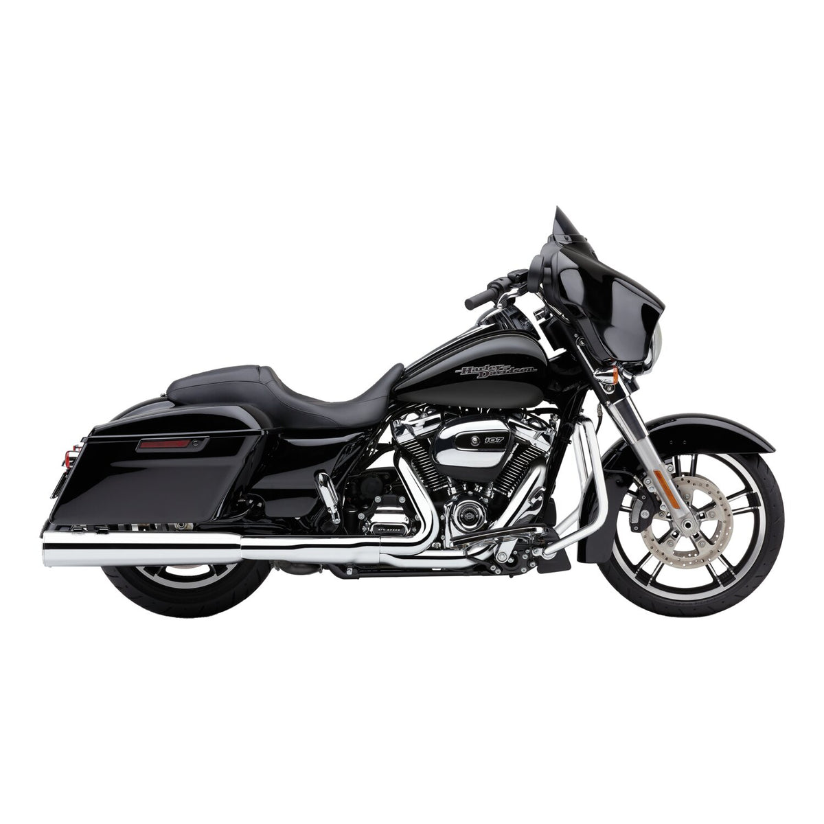 Cobra, Powrflo 4-1/2" slip on mufflers. Chrome