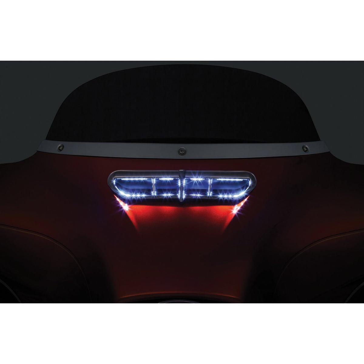 Kuryakyn, LED fairing vent accent. Chrome