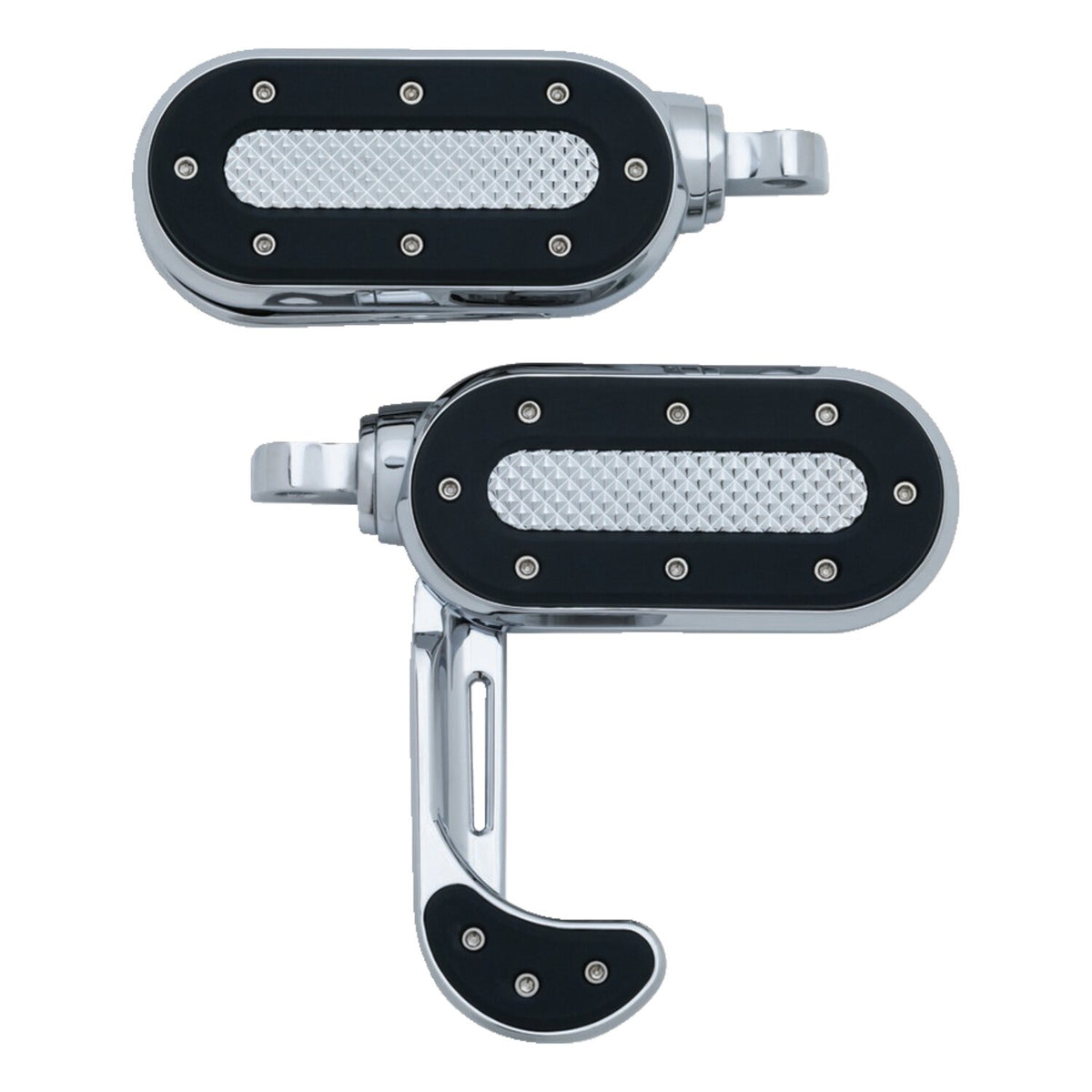 Kuryakyn, Heavy industry switchblade foot pegs. Chrome