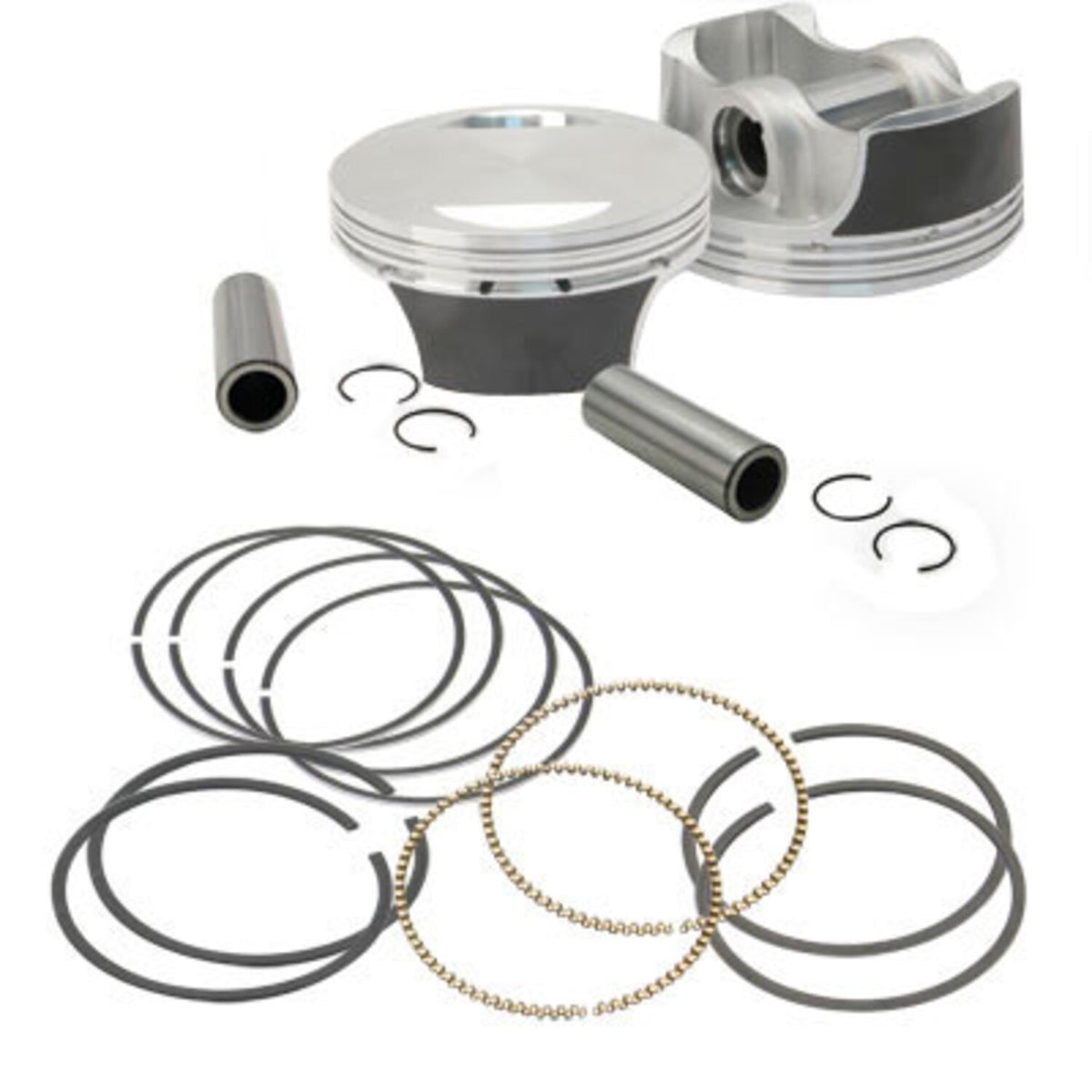 S&S, 3.927" bore forged piston & ring kit. Std.