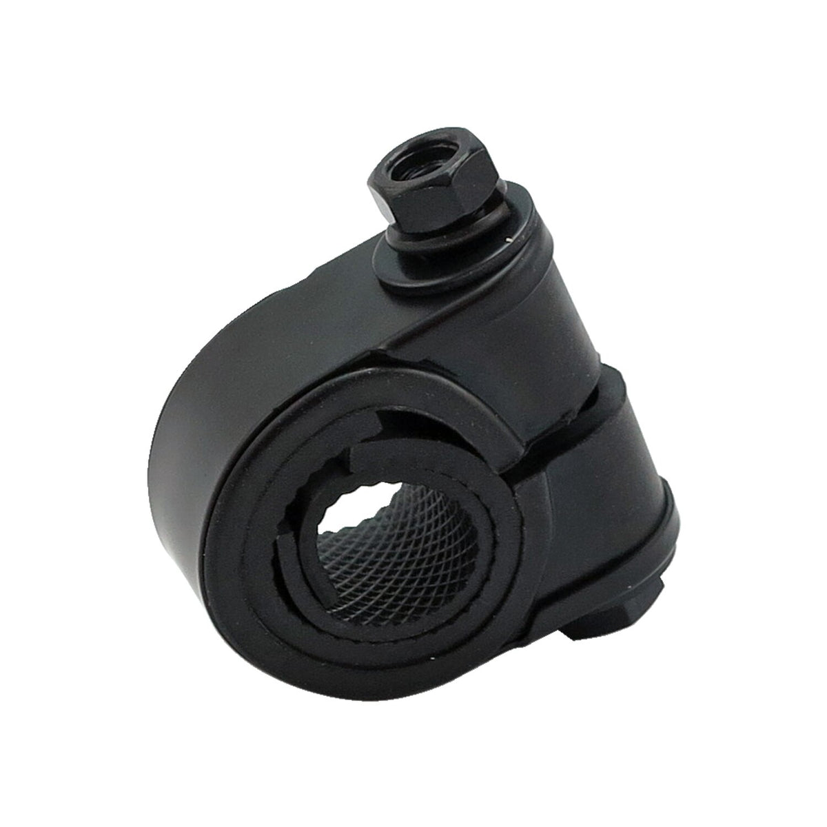 Universal handlebar mounting bracket. Black