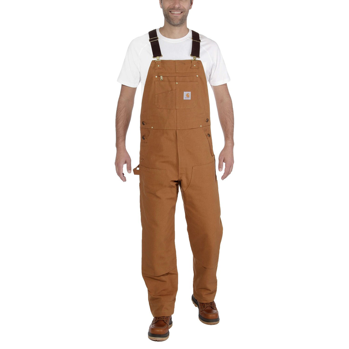 Carhartt Relaxed Fit duck bib overall carhartt®brown