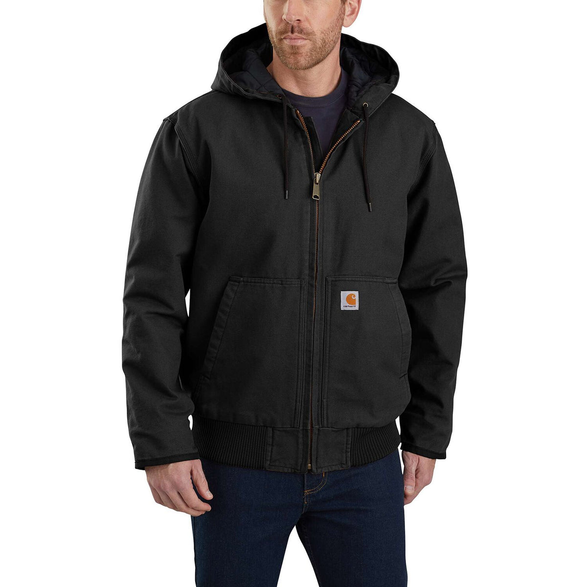 Carhartt Washed insulated jacket black