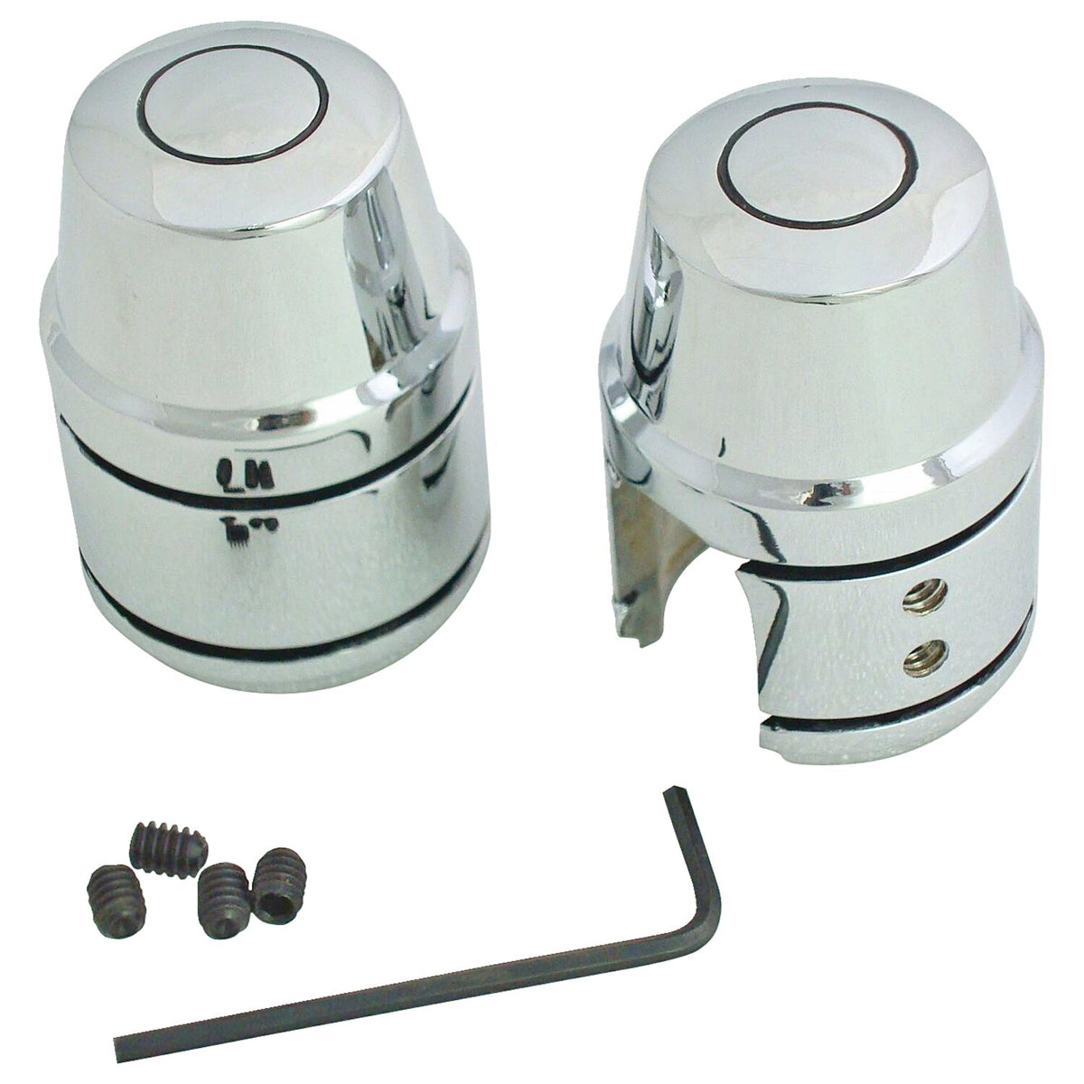 Shock stud cover kit. Chrome
